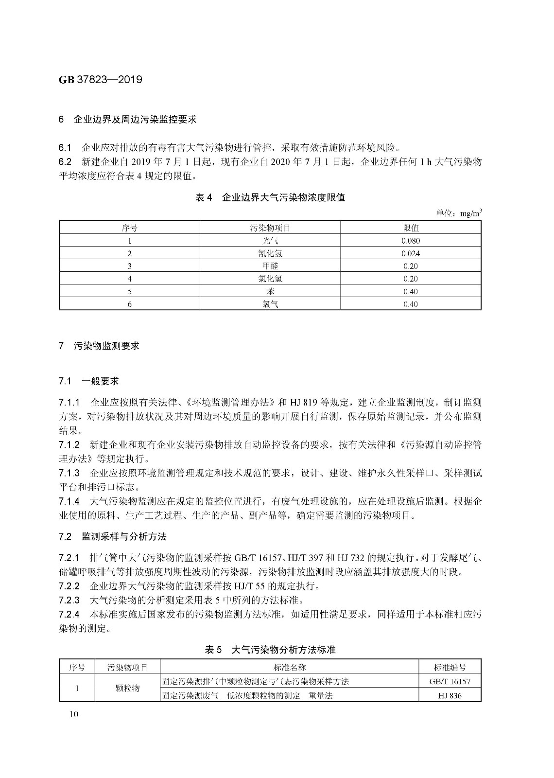 7月1日起實(shí)施《制藥工業(yè)大氣污染物排放標(biāo)準(zhǔn)》( GB 37823—2019) 7月1日起實(shí)施《制藥工業(yè)大氣污染物排放標(biāo)準(zhǔn)》( GB 37823—2019)